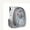 grey, variant on Transparent Cat Backpack Carrier - Breathable Space Pod Design with Ventilation & Side Zipper | Comfortable for Travel & Outings (Black/Purple)