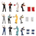 thumbnail image 4 of 1:64 Colorful Painted Figures Painted Figurines for Dolls, 4 of 8