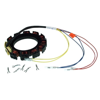 Stator, 16amp 1 Piece Flywheel Mercury 40-125hp w Switch Box Force 120hp Pro #: 174-9710 X-Ref #: 9710A45 F747095, 832074A11, 832074A5, 9873A18, 9873A29