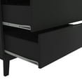 thumbnail image 2 of Polifurniture Victoria Modern 5 Drawer Wood Dresser, Black, 2 of 9