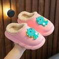thumbnail image 6 of GJSYRH Girls Plush Slipper Cozy Winter Footwear For Girls Soft Sole Indoor Outdoor Cartoon Design Toddler Kids Clogs With Warm Comfort Red 9-9.5 Years, 6 of 7