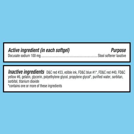 Equate Stool Softener Laxative Soft gels for Constipation, 400 Count