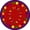 Multi-color, variant on Joy Carpets Kid Essentials First Lessons 7'7" Round Area Rug in Color Red