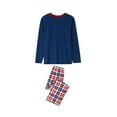 thumbnail image 5 of hirigin Christmas Parent-child Outfit Leisure Wear, Santa Claus Plaid Long Sleeve Round Collar Sleepwear/Jumpsuit, 5 of 9