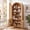 Oak-71inch, variant on 75" Tall Arched Storage Cabinet with Drawer, Farmhouse Kitchen Pantry with Charging Station, Microwave Stand and Adjustable Shelf, Coffee Bar Liquor Cabinet for Dining Room, Oak