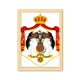 thumbnail image 1 of Jordania Asia emblema nacional Cuadro de madera decorativa marco de casa A4, 1 of 3