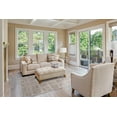 thumbnail image 5 of HomeRoots 511410 10 x 13 ft. Ivory Gray & Black Wool Plaid Hand Woven Stain Resistant Rectangle Area Rug, 5 of 5