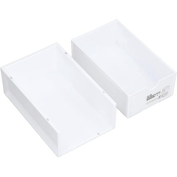 Sxpopstore Stacking Drawer,Storage Bins with Drawers,Stackable Storage Bins White