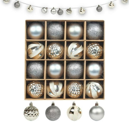 

TAONMEISU Christmas Tree Ball Pendants Round Balls Christmas Ball Decor with Lanyards Holiday Balls Christmas Party Decor for Home Living Room Garden pretty good