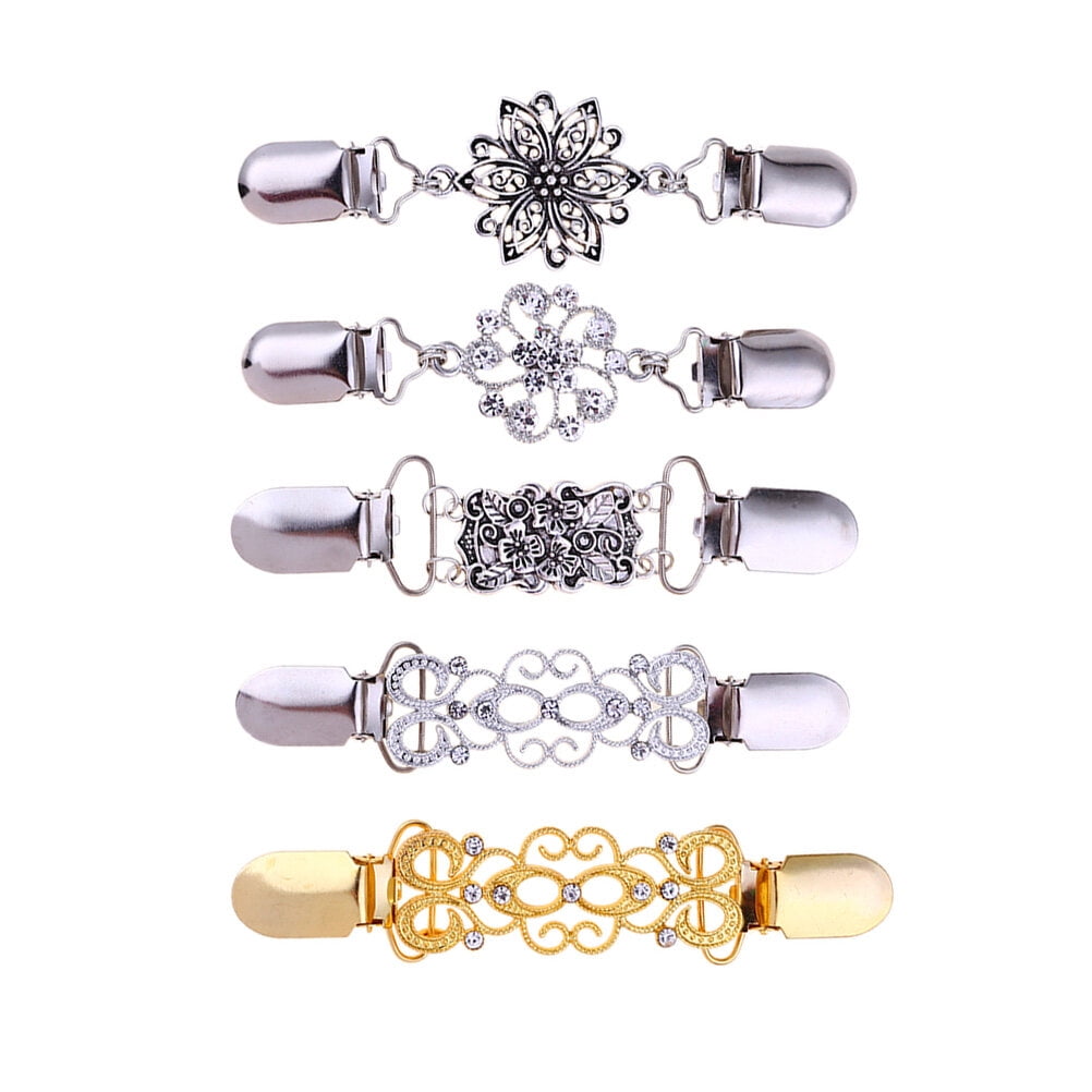 Frcolor Clips Sweater Shawl Clip Dress Collar Cardigan Cinch Scarf