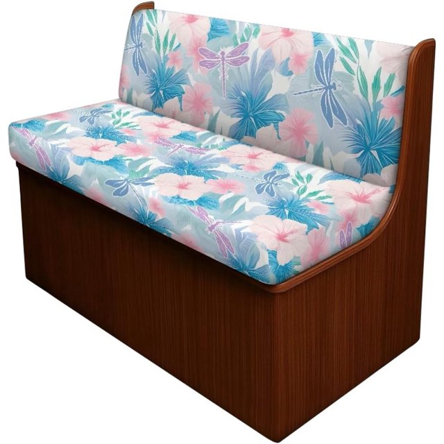 Tropical Flowers RV Dinette Cushion Cover Sofa Split Seat Cover Stretch Camper Seat Cushion Slipcovers Washable Camper Sofa Covers Protector for RV Car Bench
