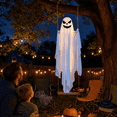 thumbnail image 6 of 4ft Halloween Swing Ghost Decoration, Hanging Light-up Ghost Decor with RC, 8 Modes, Ideal for Halloween Party (E 4.9ft), 6 of 10