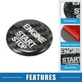thumbnail image 3 of Unique Bargains Car Push Start Button Cover Car Engine Start Button Cover Trim for Mercedes Benz AMG GLA Black, 3 of 7