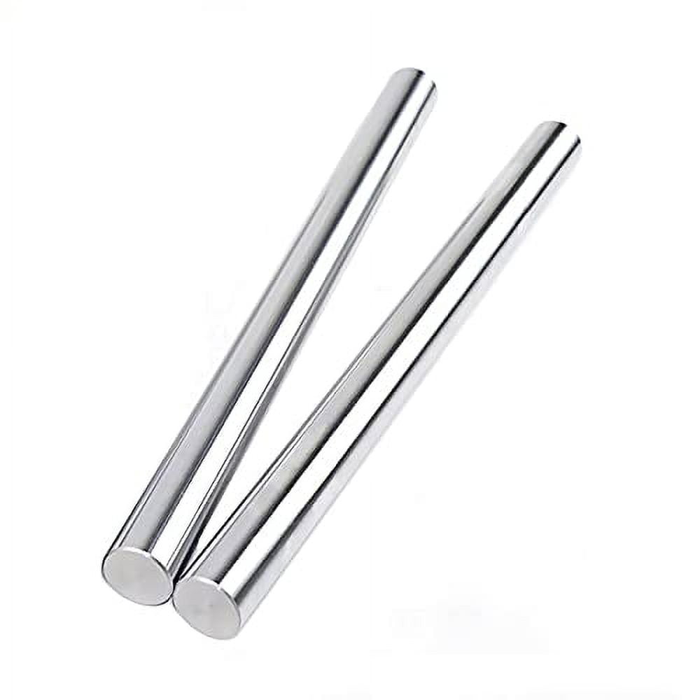 Orgry 2PCS Linear Motion Rods 6mm X 150mm  .236 X 5.9 Inch Case Hardened Chrome Plated Rod Shaft Guide 3d Printer Diy Cnc Metric H8 Tolerance