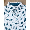 thumbnail image 7 of Hirigin Toddler Baby Boy Outfits 1T 2T 3T 4T 5T 6T Clothes Summer Kids Dinosaur Pattern Short Sleeve Button Down Shirt  Shorts Set, 7 of 7