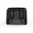 Mainstays 4-Slice Toaster Black – 6 Shade Settings & Removable Crumb Tray