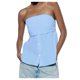 thumbnail image 1 of Top corto sexy con escote bandeau para mujer: diseño sin tirantes, estilo único para fiestas y discotecas, 1 of 3