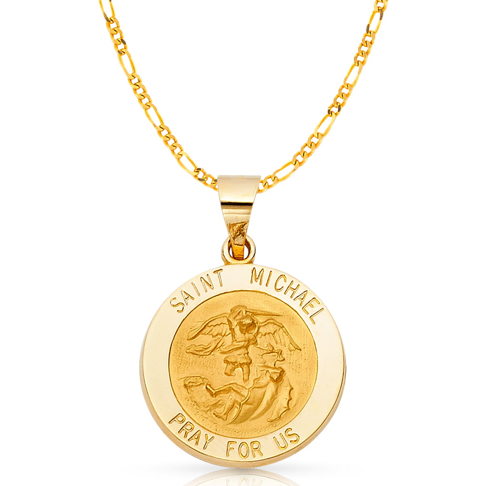 Details about   St Michael Medal In 14K Yellow Gold