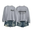 thumbnail image 1 of Kcodviy Ladies Senior Mom 2025 Casual Sweatsuits Women Set Shirt 2025 Graduating Class Color Up Sweatshirt T Shirt Print Comfortable Tops Women Long Sleeve Shirt, 1 of 3