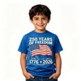 thumbnail image 5 of 250Th Anniversary USA Shirt Boys Kids Patriotic Graphic T Shirt Fourth of July Print Tee Youth Casual Top Children Blue, 5 of 5