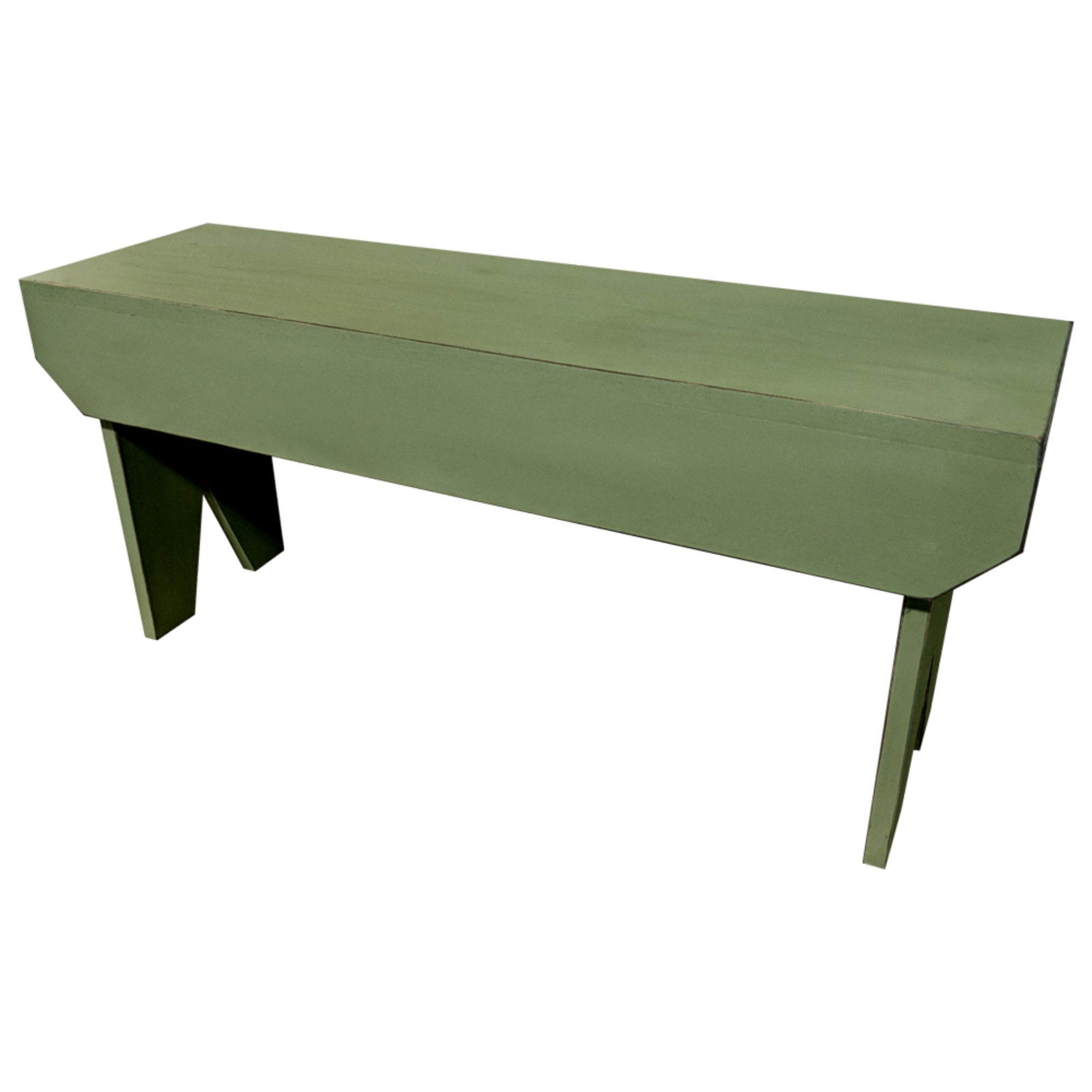 3' Distressed Sage Green Modern Style Simple Bench