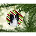 thumbnail image 2 of Carolines Treasures SS4574-CO1 Papillon Candy Cane Holiday Christmas Ceramic Ornament 3 in multicolor, 2 of 2
