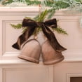 thumbnail image 1 of Adorno Navideño Colgante de Madera con Lazo | Lazo Rojo Festivo | Madera Natural | Decoración Navideña | Cascabel | Decoración para El Hogar | Regalo Ideal, 1 of 5