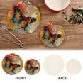 thumbnail image 4 of Abstract Butterfly Paper Trivet Mats Pot Holders Cotton Woven Non-Slip Heat Resistant for Hot Pots Pans Pats for Cooking Baking Set of 2, 4 of 7