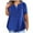 Blue, variant on Crop Tops for Women Sales Cotton Linen Tunics Cotton Blend Blouse V-Neck Plain Short Sleeve Tshirts Summer-Beach Solid Holiday Beach Shirts Basic Linen Tee Loose Fit Ladies Tops Ye