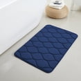 thumbnail image 2 of Yafa Home Fashion 1pc:20" X 32" Bath Rug, Memory Foam; Water Absorbent & Non-Slip Bathmats(Navy), 2 of 7