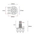 Pointiometer FOMIYES Guitar Volume Potentiometer Mn100k Coarse Knurling Split Shaft ...