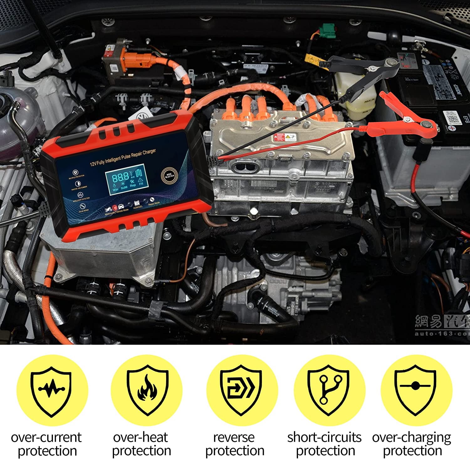 woerma Smart Charger WMC-12V6A 6 Amps 12V Fully Automatic Automotive Battery Charger