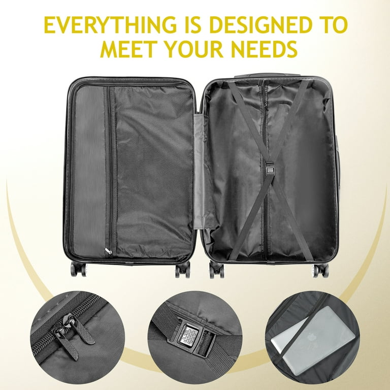 Walmart Black Friday Deals 2025 - Zimtown 3-Piece Hardside Spinner