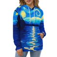 thumbnail image 4 of Starry Night Reflection-1 3d Sweatshirts Hoodie Fashion Casual Personality Men's Women Street Hoodie Pullovers Long Sleeve Comfortable Top, 4 of 6