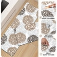 thumbnail image 6 of Kitchen Mats Set of 2 Cushioned Anti Fatigue Kitchen Rugs Waterproof Non Slip Kitchen Runner PVC Leather Memory Foam Dahlia Kitchen Floor Mat Comfort Standing Mat, 17.3''''x 28''''+17.3'''' x 47'''', 6 of 6