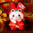 thumbnail image 3 of Rabbit Plush Toy For Kids Creative Mascot Doll For Home Decor New Year Gift, 3 of 13