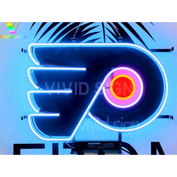 Queen Sense 20"x16" For Philadelphias Sports Team Flyers Neon Sign HD Vivid Printing Handmade Artwork Neon Light 120PFTLVVD
