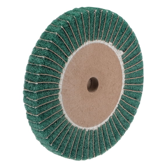 Uxcell 200mm x 25mm 240 Grit Abrasive Cloth Nylon Wire Drawing Polishing Flap Wheel Green