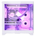 thumbnail image 6 of Hoengager Gaming PC AMD Ryzen 7 5700X 8-Core 3.4 GHz, RTX 5060 8GB, 32GB DDR4, 1TB PCIe And 1TB SATA SSD, WIFI, Bluetooth Windows 11 Prebuilt PC-White, 6 of 14