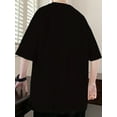 thumbnail image 1 of Pure Cotton Short Sleeve T-shirt for Men, American Trendy Brand, 2024 New Loose Half Sleeve, Hong Kong Style Retro Heavyweight T-shirt, Casual Sporty Tee, Comfy Tee, 1 of 5