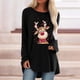 thumbnail image 1 of Pntutb moda mujer estampado manga larga cómodo transpirable cuello redondo tops Pntutb Pntutb-172, 1 of 5