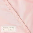 thumbnail image 6 of Peach Pink Ruffle Shower Curtain, Vintage Handcrafted Bow Tie Bath Curtain for Master Bathroom, Ruched Microfiber Bathroom Curtain with 8 Buttonholes, 48" W x 72" H (LQ-10), 6 of 7