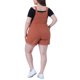 thumbnail image 3 of Overoles cortos de mezclilla para mujer de tallas grandes Agnes Orinda con dobladillo enrollado y bolsillo 2X Caramelo, 3 of 6