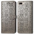thumbnail image 1 of Funda Cartera FOXDOCK para iPhone 8 Plus/7 Plus , Flip PU con Relieve de Gatos y Perros, Tarjetero y Soporte, 1 of 6