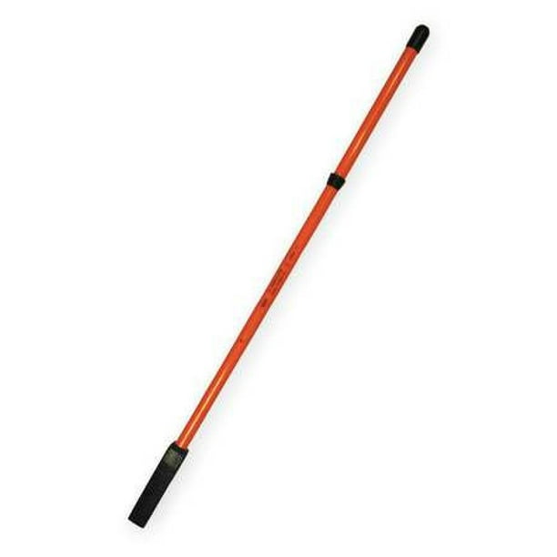 Nupla 48", Nonconductive Digging Bar with Wedge, Steel/Fiberglass