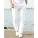 thumbnail image 2 of Pantalones Casuales De Lino De Algodón Sueltos Para Hombres, 2 of 7