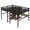 Woodgrain, variant on HICOMILA Twin Size Loft Bed with Desk and Stairs,Metal Double Loft Beds with Wardrobe and USB Outlet, Heavy Duty Loft Bed for 2 with Storage Shelves, Noise Reduced, Black