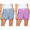 Athletic Works Womens Active Knit Gym Shorts, 2 Pack Value Bundle