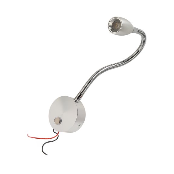 Luz De Cama De Cuello De Cisne RV, Lámpara De Lectura De Cabecera De Barco LED De Aluminio Puerto USB Puerto Tipo C Control Táctil De Luz Suave Para Viajes