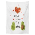 thumbnail image 3 of Ambesonne Avocado Tablecloth Rectangular Table Cover, Valentine Fruit Couple, 60"x90", Multicolor, 3 of 4